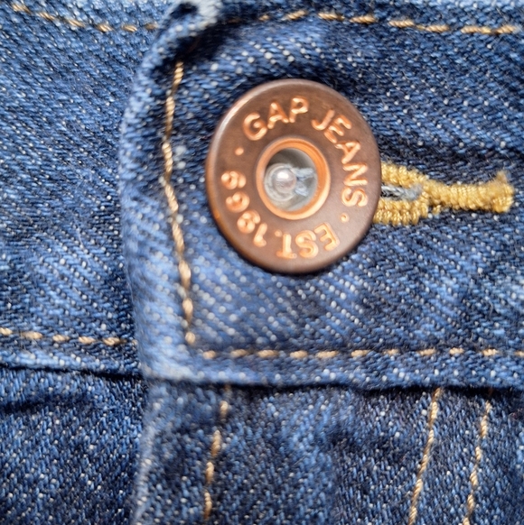 GAP Men’s Premium Boot‎ Fit Jeans 34x30 Blue Denim Classic Stretch Wiskering - Picture 8 of 11